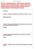 MGT 6311&colon; Digital Marketing - Midterm Exam 2026-2027  Newest Actual Exam With Complete  Questions And Correct  Detailed Answers &lpar;Verified Answers&rpar; &vert;Already Graded A&plus;  Georgia Institute of Technology-Main Campus 
