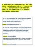 3P&comma; 3P APEA EXAM&comma; NUR 504 APEA Fin&comma; APEA&comma; NUR 504 3P  APEA&comma; 3P Practice Questions&comma; APEA 3P&comma; 3 P's Exam&comma; 3P&comma; Exit  Exam Part 2 NEWEST VERSION WITH COMPLETE  QUESTIONS AND CORRECT DETAILED ANSWERS  VERIFIED 100&percnt; GRADED A&plus; 