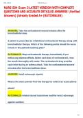 NURS 504 Exam 3 LATEST VERSION WITH COMPLETE  QUESTIONS AND ACCURATE DETAILED ANSWERS Verified  Answers&rpar; &vert;Already Graded A&plus; &lpar;RATIONALES&rpar;