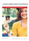 TEST BANK FOR ABNORMAL PSYCHOLOGY CLINICAL PERSPECTIVES ON PSYCHOLOGICAL DISORDERS&comma; 9TH EDITION&comma; SUSAN KRAUSS WHITBOURNE ISBN&colon;978-1260547917 &vert; 100&percnt; VERIFIED &vert; COMPLETE GUIDE &vert; A&plus; GRADE ASSURED&excl;&excl;&excl; LATEST UPDATE&excl;&excl;&excl;&excl; GUARANTEED SUCCESS&excl;&excl;&excl;&excl;