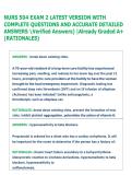 NURS 504 EXAM 2 LATEST VERSION WITH  COMPLETE QUESTIONS AND ACCURATE DETAILED  ANSWERS Verified Answers&rpar; &vert;Already Graded A&plus;  &lpar;RATIONALES&rpar;  