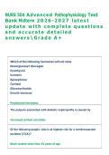 NURS 504 Advanced Pathophysiology Test  Bank Midterm 2026-2027 latest  update with complete questions  and accurate detailed  answersGrade A&plus;