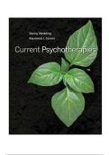 CURRENT PSYCHOTHERAPIES 11TH EDITION WEDDING TEST BANK
