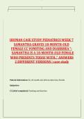 IHUMAN CASE STUDY PEDIATRICS WEEK 7  SAMANTHA GRAVES 18-MONTH-OLD FEMALE CC VOMITING AND DIARRHEA &vert; CASE STUDY &vert;