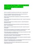 WGU D398 SECTION 1 EXAM REVIEW QUESTIONS WITH CORRECT ANSWERS 