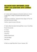 BALANCED BODY REFORMER 1 EXAM SCRIPT 2026 QUESTIONS WITH CORRECT ANSWERS