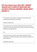 PTU Final Review Exam 2026-2027 NEWEST  VERSION WITH COMPLETE QUESTIONS AND  ACCURATE DETAILED ANSWERS BRAND NEW&excl;&excl;&excl;  GRADED A&plus;