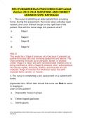 HESI FUNDAMENTALS PROCTORED EXAM Latest Version 2023 2024 QUESTIONS AND CORRECT ANSWERS WITH RATIONALE