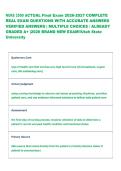 NURS 2500 ACTUAL Final Exam 2026-2027 COMPLETE  REAL EXAM QUESTIONS WITH ACCURATE ANSWERS  VERIFIED ANSWERS &vert; MULTIPLE CHOICES &sol; ALREADY  GRADED A&plus; &vert;2026 BRAND NEW EXAM&excl;&excl;Utah State  University 
