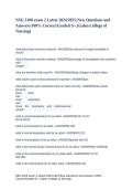 NSG 3100 exam 2 Latest 2024-2025 New Questions and Answers 100 Correct Graded A&period; &lpar;Galen College of Nursing&rpar;
