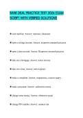 BANK DEAL PRACTICE TEST 2026 EXAM SCRIPT WITH VERIFIED SOLUTIONS