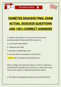 BUNDLED EXAMS&colon;&colon;&colon; DKA & HHS EXAMS WITH FINALS ACTUAL 2026 UPDATE