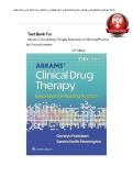 Abrams&rsquo; Clinical Drug Therapy&colon; Rationales for Nursing Practice&comma; 13th Edition &lpar;Frandsen&comma; 2026&rpar;Newest Edition complete Test Bank 
