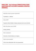 NURS 2500 - Gas Exchange COMPLETE REAL EXAM  QUESTIONS WITH ACCURATE ANSWERS &lpar;VERIFIED  ANSWERS&rpar; 