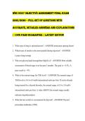 WGU D027 OBJECTIVE ASSESSMENT FINAL EXAM 2025&sol;2026 &ndash; FULL SET OF QUESTIONS WITH ACCURATE&comma; DETAILED ANSWERS AND EXPLANATIONS &vert; 100&percnt; PASS GUARANTEE &vert; LATEST EDITION