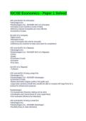 IGCSE Economics - Paper 1 Solved