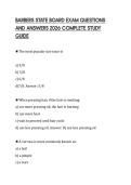BARBERS STATE BOARD EXAM QUESTIONS AND ANSWERS 2026 COMPLETE STUDY GUIDE