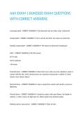 AAH EXAM 1 BUNDLED EXAM QUESTIONS WITH CORRECT ANSWERS