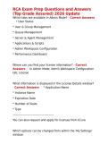RCA Exam Prep Questions and Answers &lpar;Top Grade Assured&rpar; 2026 Update&period;