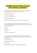 Pharmacology HESI 315 Exam&comma; Nursing Program&comma; Academic Year Not Specified &ndash; Complete exam questions with verified answers