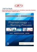 Test Bank For Pharmacology and the Nursing Process 10th Edition By Linda Lilley &lpar;All Chapters &rpar;&vert;&vert; Complete Study Solution&vert;&vert; Guide A&plus;&period;