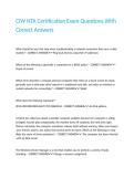 CIW NTA Certification Exam Questions With Correct Answers