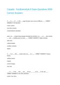 Copado - Fundamentals II Exam Questions With Correct Answers