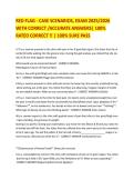 RED FLAG - CASE SCENARIOS&comma; EXAM 2025&sol;2026 WITH CORRECT &sol;ACCURATE ANSWERS&vert; 100&percnt; RATED CORRECT &excl;&excl; &vert; 100&percnt; SURE PASS