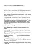 BCIS 2610 EXCEL EXAM &lpar;MODULES 6 & 11&rpar;