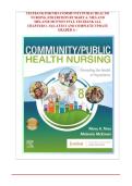 Test Bank - Community&sol;Public Health Nursing&colon; Promoting the Health of Populations &comma; 8th Edition Mary A&period; Nies&comma; Melanie McEwen Chapter 1-34 All Chapters