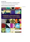 Test Bank for Foundations for Population Health in Community&sol;Public Health Nursing 6th Edition &vert; Stanhope & Lancaster &vert; A&plus; Guaranteed 2025&sol;2026