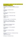 CVS PHARMACY LATEST 2026 EXAM QUESTIONS AND ANSWERS GUARANTEE A&plus;
