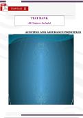 Auditing and Assurance Principles &ndash; Complete Test Bank &lpar;All Chapters Included&rpar;