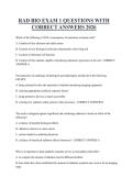 RAD BIO EXAM 1 QUESTIONS WITH CORRECT ANSWERS 2026
