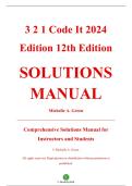 Solutions Manual &mdash; 3‑2‑1 Code It&excl; 2024 Edition&comma; 12th Edition &mdash; Michelle A&period; Green &mdash; ISBN 9780357932209 &mdash; Latest Update 2025&sol;2026 &mdash; &lpar;All Chapters Covered 1&ndash;20&rpar;