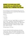 BARNEY FLETCHER EXAM SCRIPT COLLECTION 2026 QUESTIONS AND ANSWERS FULLY VERIFIED FOR SUCCESS