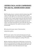 CERTIFIED ETHICAL HACKER COMPREHENSIVE TEST 2026 FULL ANSWERS REVIEW GRADED A&plus;