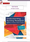 Understanding Nursing Research &lpar;7th Edition&rpar; &ndash; Verified Test Bank by Susan Grove & Jennifer Gray &lpar;All Chapters Included&rpar;