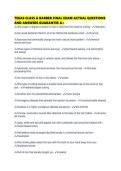 TEXAS CLASS A BARBER FINAL EXAM ACTUAL QUESTIONS AND ANSWERS GUARANTEE A&period;pdf
