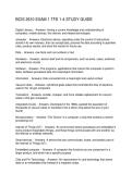 BCIS 2610 EXAM 1 TFS 1-4 STUDY GUIDE