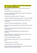TEXAS CLASS A BARBER 2026 STUDY GUIDE QUESTIONS AND ANSWERS GUARANTEE A&period;pdf