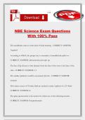NBE Science Exam Questions With 100&percnt; Pass