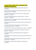 J-STD-001 FINAL EXAM ACTUAL QUESTIONS AND ANSWERS GUARANTEE A&plus;
