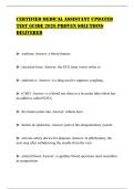 CERTIFIED MEDICAL ASSISTANT UPDATED TEST GUIDE 2026 PROVEN SOLUTIONS DELIVERED