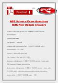 NBE Science Exam Questions With New Update Answers