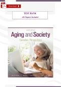 Aging and Society&colon; A Canadian Perspectives &lpar;8th Edition&rpar; &ndash; Verified Test Bank by Mark Novak&comma; Herbert C&period; Northcott & Karen Kobayashi &lpar;All Chapters Included&rpar;