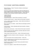 ITE 272 EXAM 1 QUESTIONS & ANSWERS