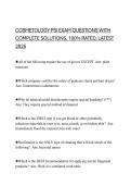 COSMETOLOGY PSI EXAM QUESTIONS WITH COMPLETE SOLUTIONS&comma; RATED 100&percnt;&comma; LATEST 2025 UPDATE