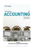 SOLUTION MANUAL FOR Accounting 28th Edition by Carl Warren &comma; Christine Jonick ISBN&colon;978-1337902687 A&plus; GRADE ASSURED&excl;&excl;&excl;&excl;&excl;&excl;&excl; GUARANTEED PASS&excl;&excl;&excl;&excl;&excl; YOUR ULTIMATE GUIDE&excl;&excl;&excl;&excl;&excl;