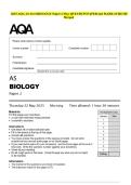 2025 AQA AS-level BIOLOGY Paper 2 May QUESTION PAPER and MARK SCHEME Merged